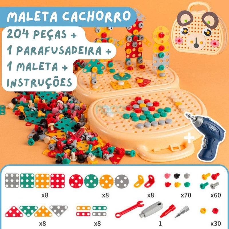 Maleta Criativa Montessori - Cachorro e Urso