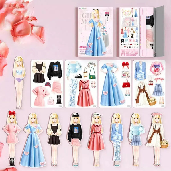 Boneca Fashionista com Roupas Magnéticas