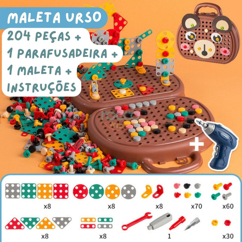 Maleta Criativa Montessori - Cachorro e Urso