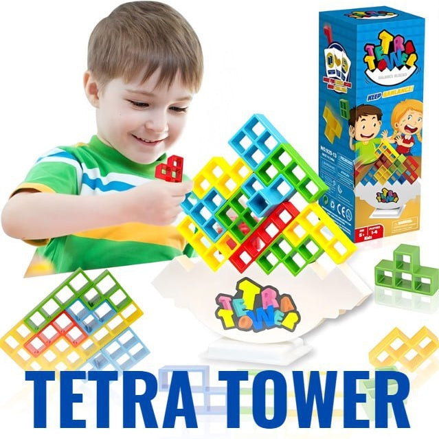 Jogo Educativo de Empilhamento Tetris Tower - 48 Peças