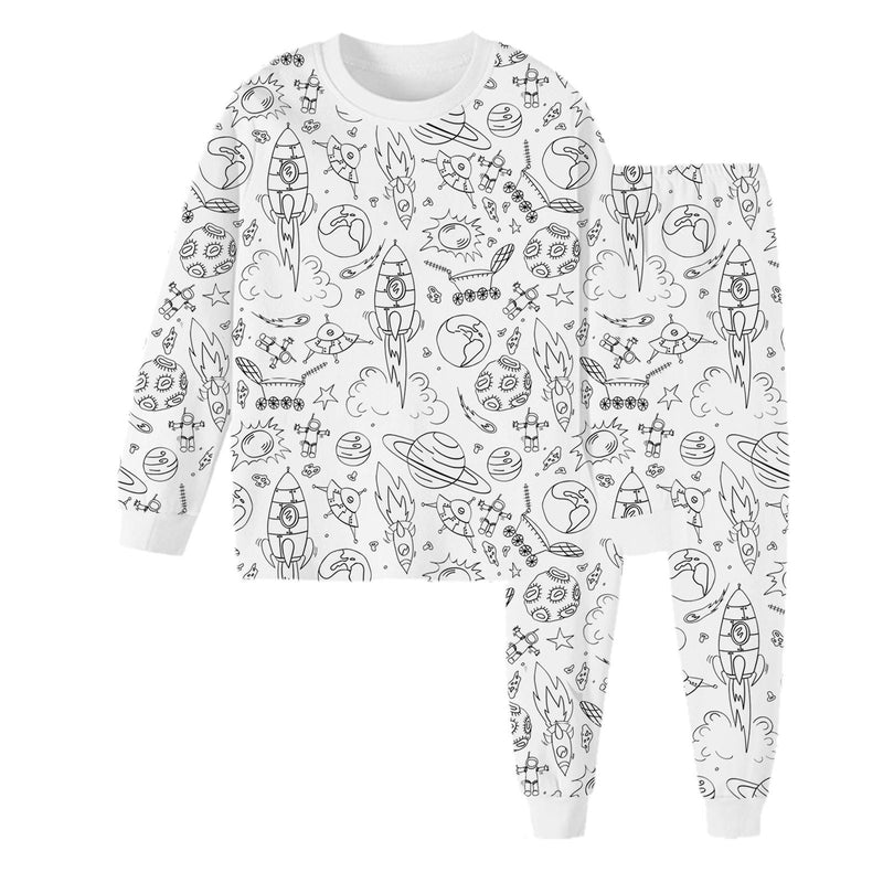 Pijama para Colorir - Faça do seu pijama, uma obra de arte!