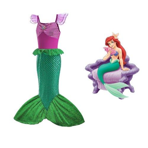 Ariel - Pequena Sereia Luxo - Fantasia Infantil - Princesas