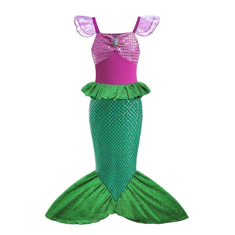 Ariel - Pequena Sereia Luxo - Fantasia Infantil - Princesas