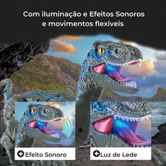 Velociraptor de Controle Remoto - Ultra realista