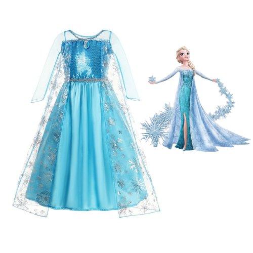 Elsa Frozen Luxo - Fantasia Infantil - Princesas