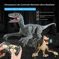 Velociraptor de Controle Remoto - Ultra realista