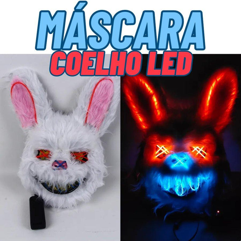 Mascara Coelho Led - Terror Halloween