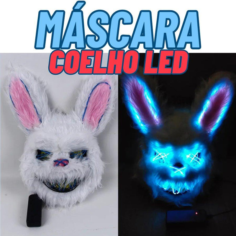 Mascara Coelho Led - Terror Halloween