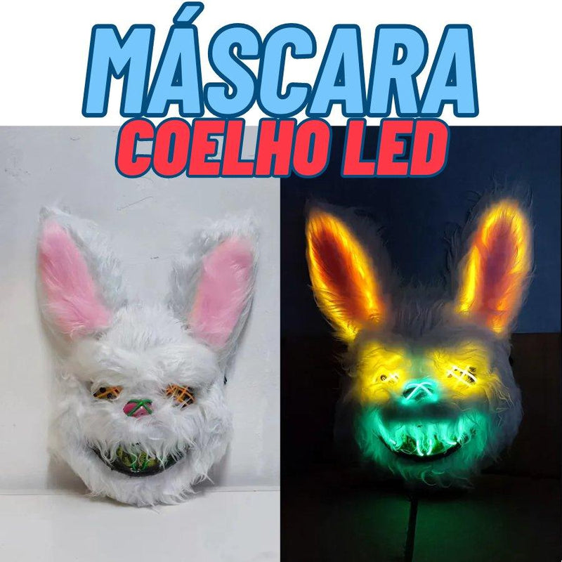 Mascara Coelho Led - Terror Halloween