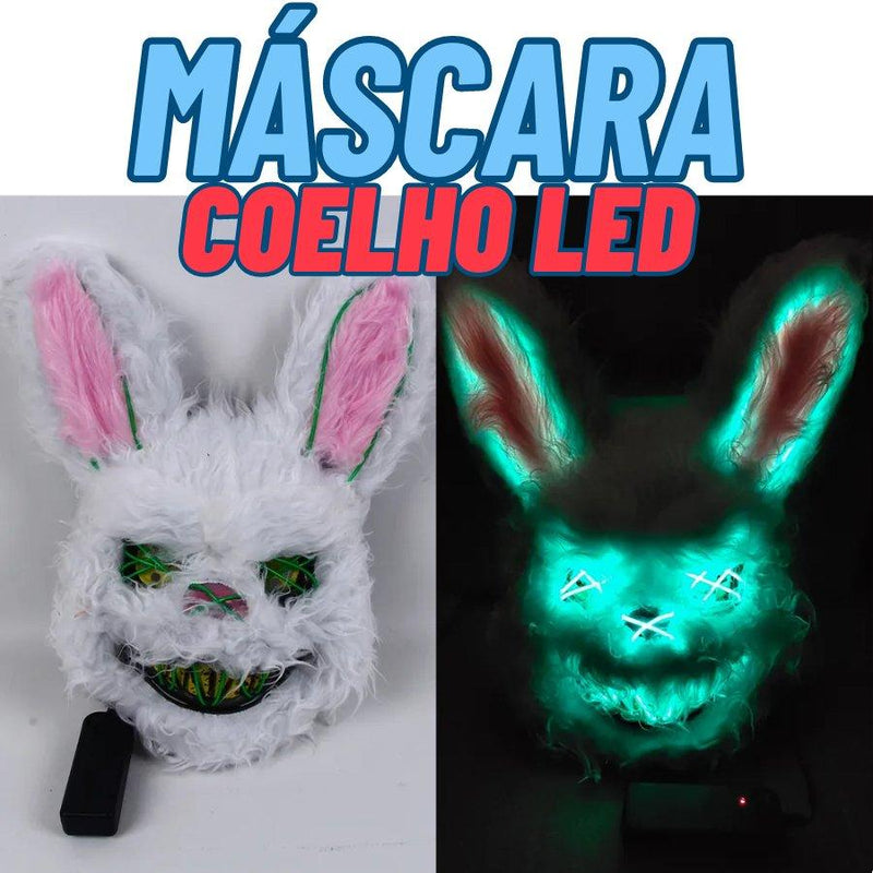 Mascara Coelho Led - Terror Halloween