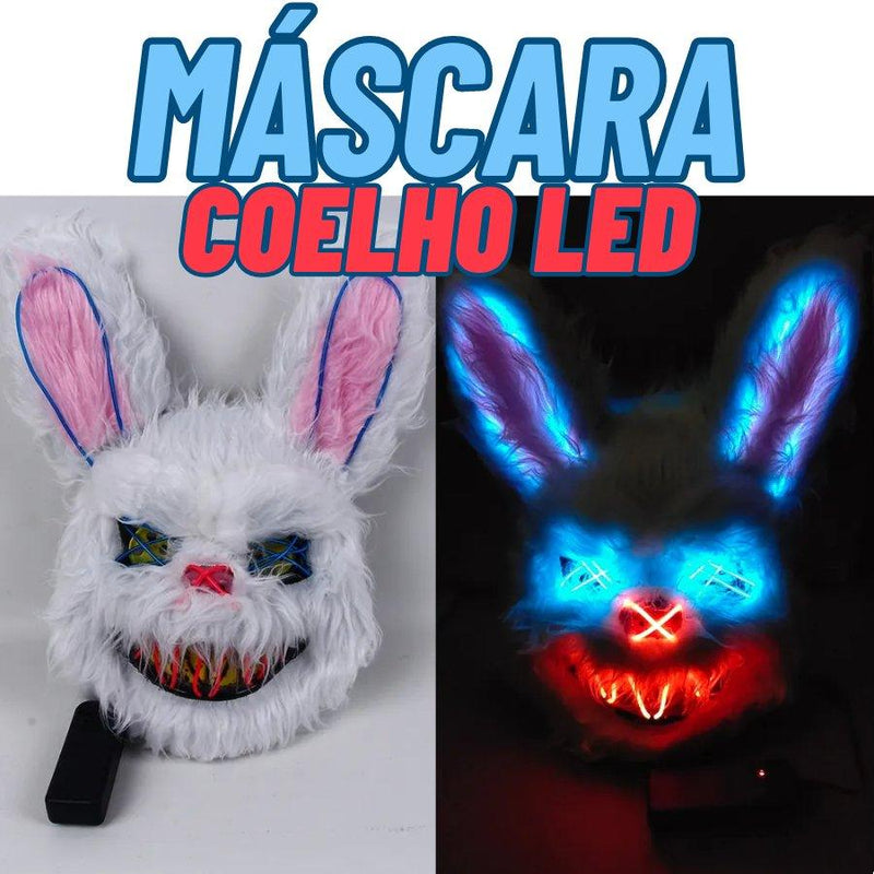 Mascara Coelho Led - Terror Halloween