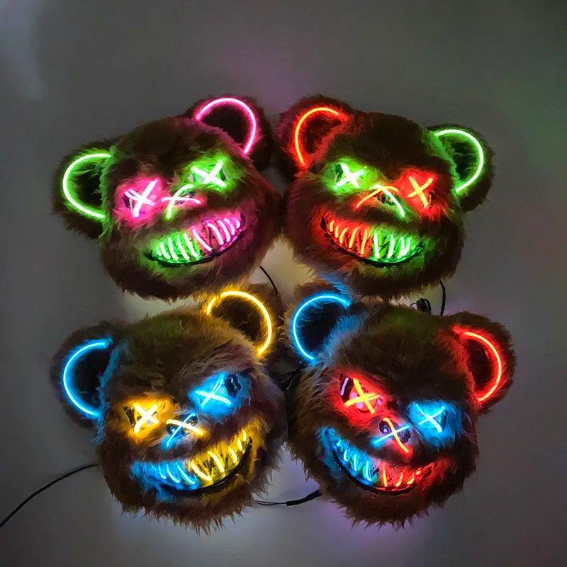 Mascara Urso Led - Terror Halloween