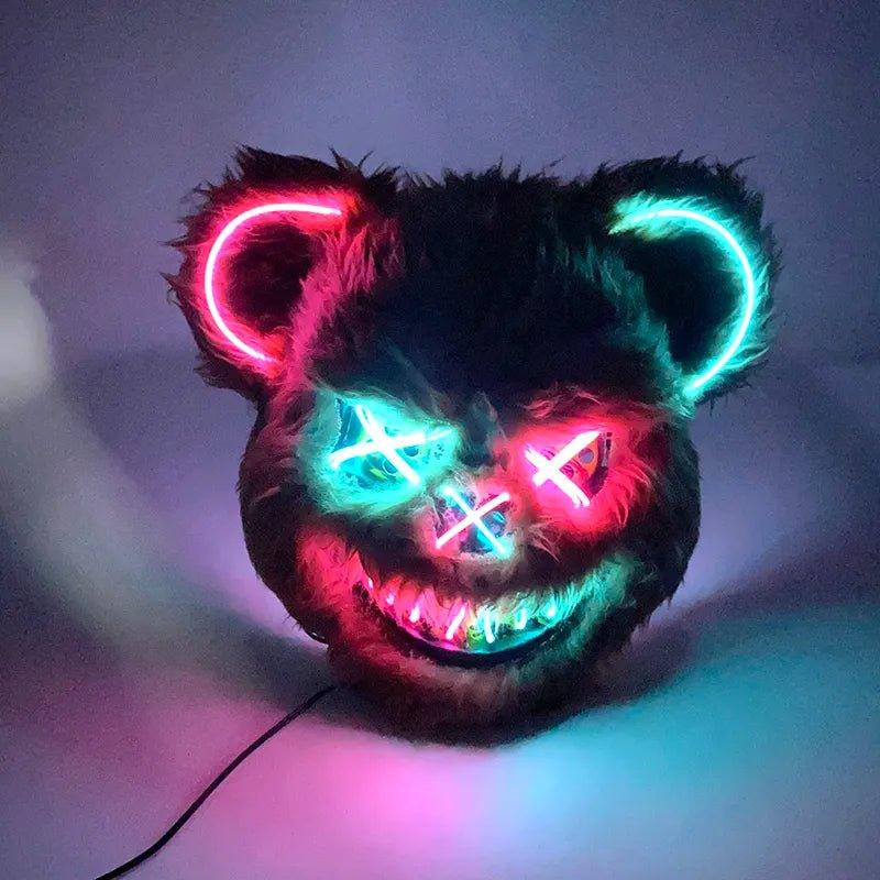 Mascara Urso Led - Terror Halloween