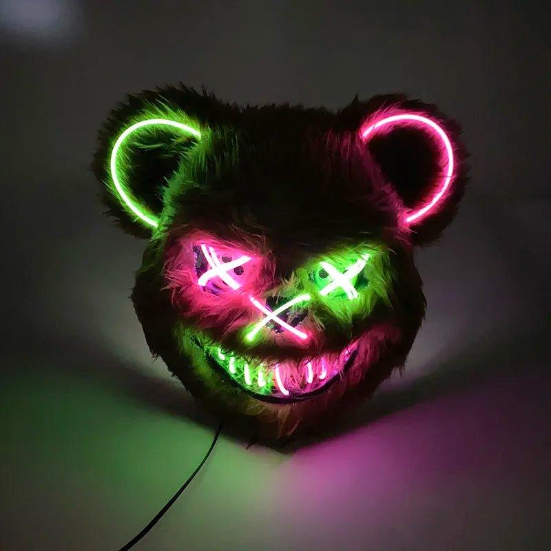 Mascara Urso Led - Terror Halloween