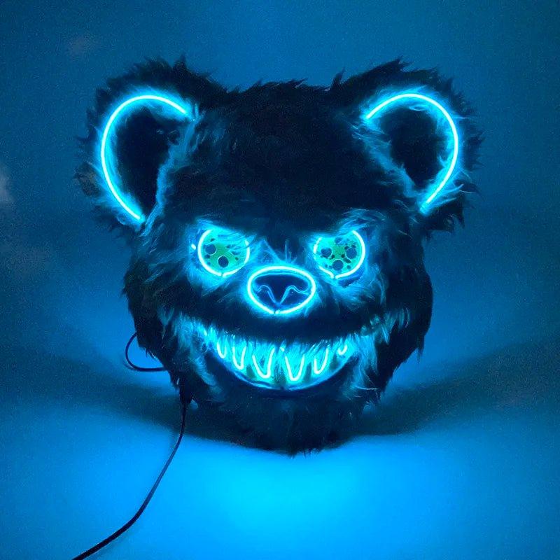 Mascara Urso Led - Terror Halloween