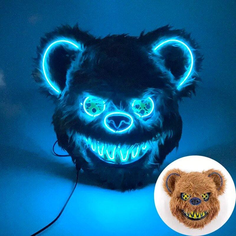 Mascara Urso Led - Terror Halloween