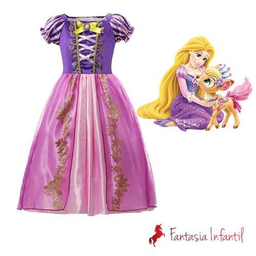 Rapunzel Luxo - Fantasia Infantil - Princesas